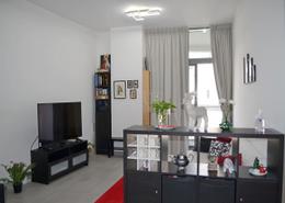 Living Room image for: Apartment - 1 bedroom - 2 bathrooms for sale in Shamal Waves - Jumeirah Village Circle - Dubai, Image 1