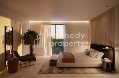 Room / Bedroom image for: Apartment - 1 Bedroom - 2 Bathrooms for sale in Sama Yas - Yas Island - Abu Dhabi, Image 1