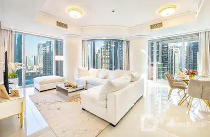 Living / Dining Room image for: Apartment - 2 Bedrooms - 3 Bathrooms for rent in Opera Grand - Burj Khalifa Area - Downtown Dubai - Dubai, Image 1
