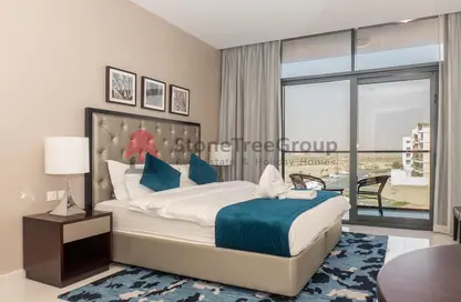 Room / Bedroom image for: Apartment - 1 Bathroom for rent in Celestia - Dubai South (Dubai World Central) - Dubai, Image 1