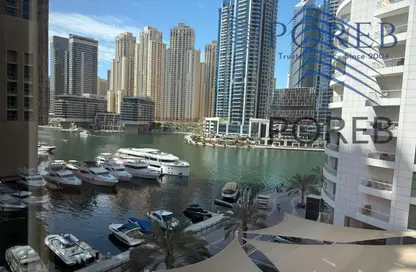 شقة - غرفة نوم - 2 حمامات للايجار في دبي مارينا مون - دبي مارينا - دبي
