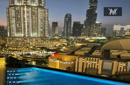 Pool image for: Apartment - 1 Bedroom - 1 Bathroom for rent in The Address Residence Fountain Views 2 - The Address Residence Fountain Views - Downtown Dubai - Dubai, Image 1