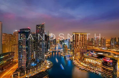 Water View image for: Apartment - 3 Bedrooms - 5 Bathrooms for sale in Marina Quays West - Marina Quays - Dubai Marina - Dubai, Image 1