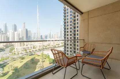 صورة لـ شرفة شقة - 3 غرف نوم - 3 حمامات للايجار في البرج الجنوبي 5 - الجناح الجنوبي - دبي وسط المدينة - دبي ، صورة رقم 1