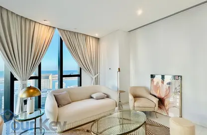 شقة - 2 غرف نوم - 3 حمامات للايجار في برج محمد بن راشد في المركز التجاري العالمي - شارع الكورنيش - أبوظبي