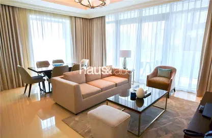 Living / Dining Room image for: Apartment - 2 Bedrooms - 3 Bathrooms for sale in The Address Residence Fountain Views 1 - The Address Residence Fountain Views - Downtown Dubai - Dubai, Image 1