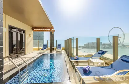 Apartment - 4 Bedrooms - 7 Bathrooms for rent in Roda Amwaj Suites - Amwaj - Jumeirah Beach Residence - Dubai