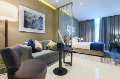 Living Room image for: Apartment - 1 Bathroom for rent in PRIVE BY DAMAC (B) - DAMAC Maison Privé - Business Bay - Dubai, Image 1