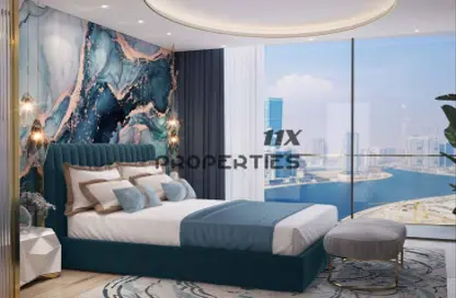 شقة - غرفة نوم - 2 حمامات للبيع في شيك تاور - الخليج التجاري - دبي