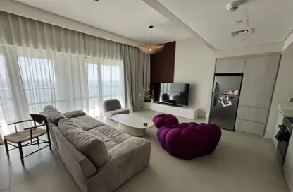 Living Room image for: Apartment - 2 Bedrooms - 2 Bathrooms for sale in Vida Residences Creek Beach - Creek Beach - Dubai Creek Harbour (The Lagoons) - Dubai, Image 1