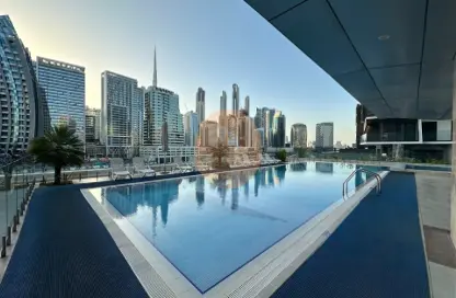 شقة - غرفة نوم - 2 حمامات للايجار في برج هاميلتون - الخليج التجاري - دبي
