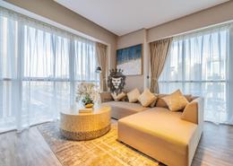 Living Room image for: Apartment - 1 bedroom - 1 bathroom for rent in West Avenue Tower - Dubai Marina - Dubai, Image 1