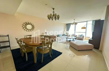 Living / Dining Room image for: Apartment - 2 Bedrooms - 4 Bathrooms for sale in Sky Tower - Shams Abu Dhabi - Al Reem Island - Abu Dhabi, Image 1