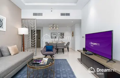 Living / Dining Room image for: Apartment - 2 Bedrooms - 2 Bathrooms for rent in PRIVE BY DAMAC (B) - DAMAC Maison Privé - Business Bay - Dubai, Image 1