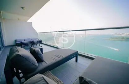Balcony image for: Apartment - 1 Bedroom - 2 Bathrooms for rent in Azure Residences - Palm Jumeirah - Dubai, Image 1