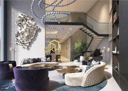 صورة لـ غرفة المعيشة شقة - 1 حمام للبيع في مرتفعات القناة - الخليج التجاري - دبي ، صورة رقم 1