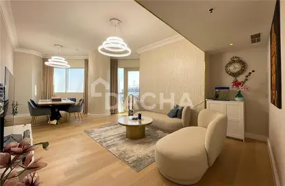 Living Room image for: Apartment - 2 Bedrooms - 3 Bathrooms for sale in Lake Shore Tower - Lake Allure - Jumeirah Lake Towers - Dubai, Image 1