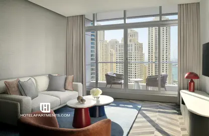 Apartment - 1 Bedroom - 2 Bathrooms for rent in InterContinental Dubai Marina - Dubai Marina - Dubai