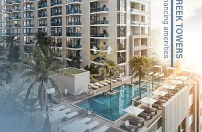 Apartment - 1 Bedroom - 2 Bathrooms for sale in Ajman Creek Towers - Al Rashidiya 1 - Al Rashidiya - Ajman