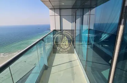 Apartment - 3 Bedrooms - 4 Bathrooms for rent in Ajman Corniche Residences - Ajman Corniche Road - Ajman