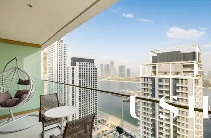 Apartment - 1 Bedroom - 1 Bathroom for sale in Grand Bleu Tower 2 - EMAAR Beachfront - Dubai Harbour - Dubai
