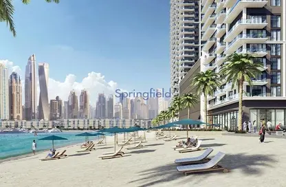 Outdoor Building image for: Apartment - 3 Bedrooms - 4 Bathrooms for sale in Beach Mansion - EMAAR Beachfront - Dubai Harbour - Dubai, Image 1
