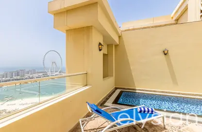 Penthouse - 4 Bedrooms - 5 Bathrooms for rent in Roda Amwaj Suites - Amwaj - Jumeirah Beach Residence - Dubai