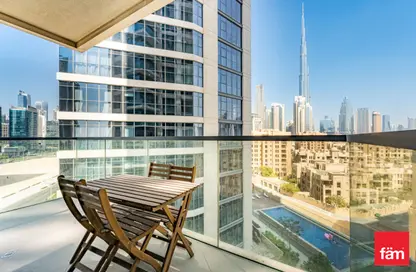 Balcony image for: Apartment - 1 Bedroom - 2 Bathrooms for rent in Bellevue Tower 2 - Bellevue Towers - Downtown Dubai - Dubai, Image 1