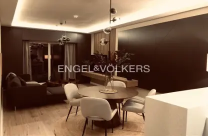 Living / Dining Room image for: Apartment - 1 Bedroom - 2 Bathrooms for rent in Elite Residence - Dubai Marina - Dubai, Image 1