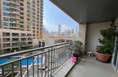 Balcony image for: Apartment - 1 Bedroom - 2 Bathrooms for rent in Burj Views podium - Burj Views - Downtown Dubai - Dubai, Image 1