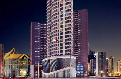 Apartment - 1 Bedroom - 2 Bathrooms for sale in Tower C1 - Ajman Pearl Towers - Ajman Downtown - Ajman
