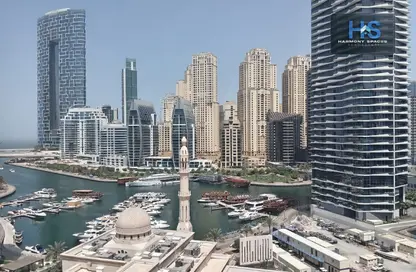 شقة - 2 غرف نوم - 3 حمامات للايجار في برج أوبال المارينا - دبي مارينا - دبي