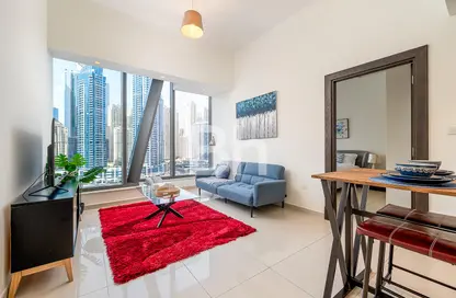 Apartment - 1 Bedroom - 2 Bathrooms for rent in Silverene Tower B - Silverene - Dubai Marina - Dubai