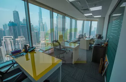 Business Centre - Studio - 3 Bathrooms for rent in The Prime Tower - Business Bay - Dubai