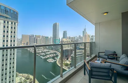 Apartment - 1 Bedroom - 2 Bathrooms for rent in Sparkle Towers - Dubai Marina - Dubai