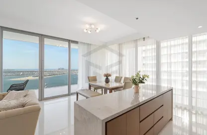 Apartment - 3 Bedrooms - 4 Bathrooms for rent in Beach Isle - EMAAR Beachfront - Dubai Harbour - Dubai