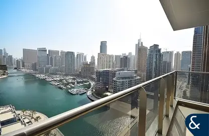 شقة - غرفة نوم - 2 حمامات للبيع في برج التألق 1 - أبراج البريق - دبي مارينا - دبي
