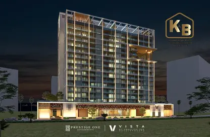 Outdoor Building image for: Apartment - 2 Bedrooms - 3 Bathrooms for sale in Vista by Prestige One - Dubai Sports City - Dubai, Image 1