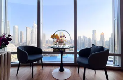 شقة - غرفة نوم - 2 حمامات للايجار في برج خليفة - برج خليفة - وسط مدينة دبي - دبي