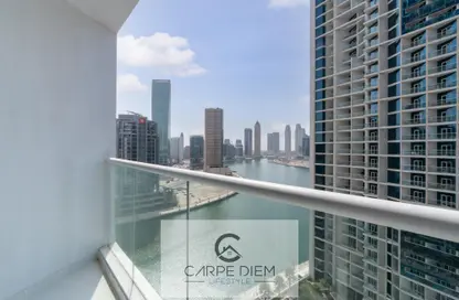 Balcony image for: Apartment - 1 Bathroom for rent in DAMAC Maison Privé - Business Bay - Dubai, Image 1