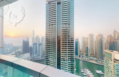 Apartment - 4 Bedrooms - 4 Bathrooms for rent in Horizon Tower - Dubai Marina - Dubai