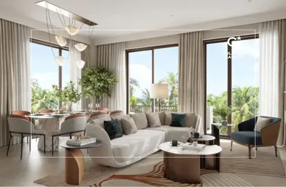 Living Room image for: Apartment - 2 Bedrooms - 2 Bathrooms for sale in Cedar - Dubai Creek Harbour (The Lagoons) - Dubai, Image 1