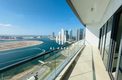 Apartment - 3 Bedrooms - 5 Bathrooms for rent in Al Mamzar - Al Mamzar - Sharjah - Sharjah