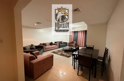Living / Dining Room image for: Apartment - 2 Bedrooms - 3 Bathrooms for rent in Ajman Twins - Al Nuaimiya - Ajman, Image 1