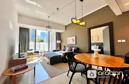 صورة لـ غرفة المعيشة / غرفة الطعام شقة - غرفة نوم - 2 حمامات للبيع في A برج سيلفرين - سيلفيرين - دبي مارينا - دبي ، صورة رقم 1