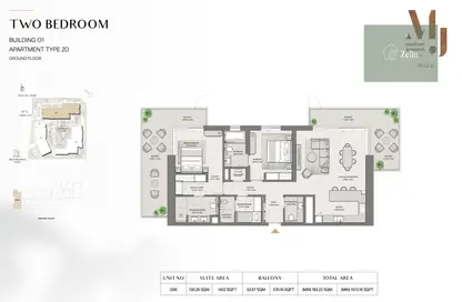 Apartment - 2 Bedrooms - 2 Bathrooms for sale in Riwa - Madinat Jumeirah Living - Umm Suqeim - Dubai