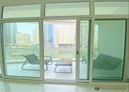 Balcony image for: Apartment - 1 bedroom - 2 bathrooms for rent in The Atlantic - Dubai Marina - Dubai, Image 1