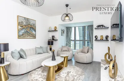 Apartment - 1 Bedroom - 2 Bathrooms for rent in Elite Residence - Dubai Marina - Dubai