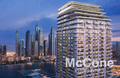 Outdoor Building image for: Apartment - 2 Bedrooms - 2 Bathrooms for sale in Beachgate by Address - EMAAR Beachfront - Dubai Harbour - Dubai, Image 1