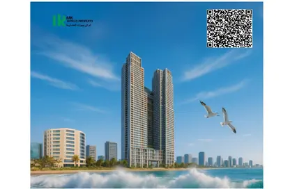 Apartment - 2 Bedrooms - 3 Bathrooms for sale in Corniche Tower - Ajman Corniche Road - Ajman